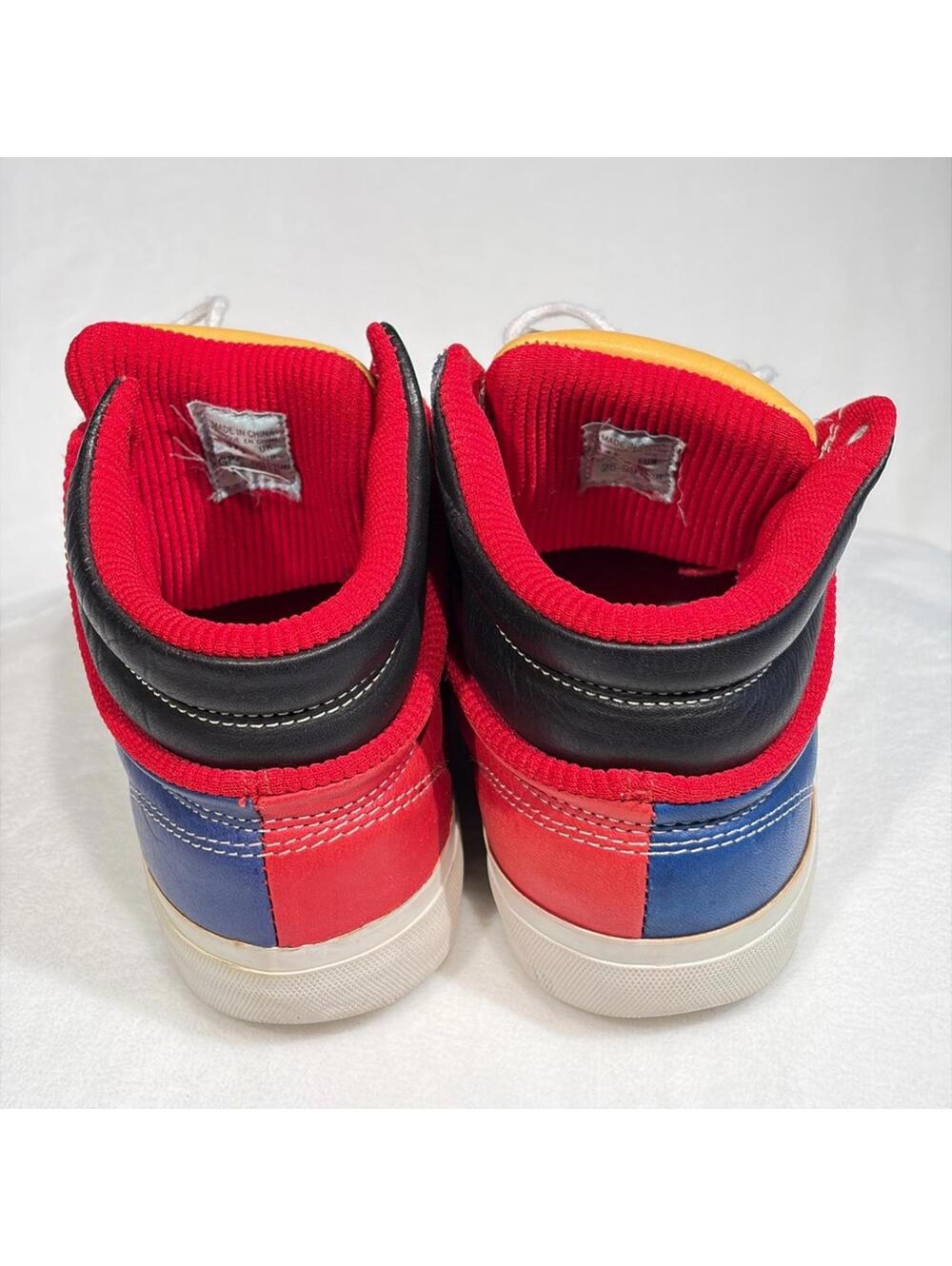 Rare 90's Reebok BOKS Classic Color Block High Top Sneakers Skater Retro Vintage - Picture 10 of 16